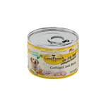 Landfleisch Hund Nassfutter Geflügel mit Reis  extra mager ohne Gluten 195g
