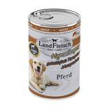 Landfleisch Hund Nassfutter Hypoallergen mit Pferd ohne Getreide Monoprotein 400g
