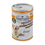 Landfleisch Hund Nassfutter Hypoallergen mit Ziege ohne Getreide Monoprotein 400g