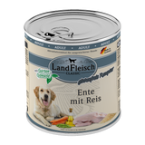 Landfleisch Hund Nassfutter Ente mit Reis ohne Gluten 800g