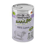 Landfleisch Barf2Go Futter für Hunde 100% Lamm 400g - Barfen einfach gemacht