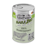 Landfleisch Barf2Go Futter für Hunde 100% Rinderpansen 400g - Barfen einfach gemacht