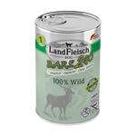 Landfleisch Barf2Go Futter für Hunde 100% Wild 400g - Barfen einfach gemacht