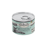 Landfleisch Katzenfutter Nassfutter Rind mit Kabeljau und Wurzelpetersilie 195g