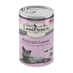 Landfleisch Katzenfutter Nassfutter Rind mit Lamm 400g