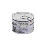 Landfleisch Katzenfutter Nassfutter Rind und Pute mit Shrimps Pastete 195g