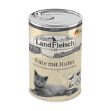 Landfleisch Katzenfutter Nassfutter Ente mit Huhn Schlemmertopf 400g