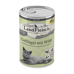 Landfleisch Katzenfutter Nassfutter Geflügel mit Wild Schlemmertopf 400g