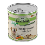 Landfleisch Hund Nassfutter Rinderpansen mit Reis ohne Gluten 800g 