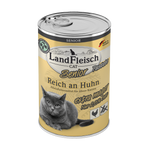 Landfleisch Katzenfutter Nassfutter Senior Reich an Huhn extra mager 400g Dose