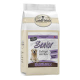 Landfleisch Hund Senior Trockenfutter Geflügel mit Reis ohne Gluten 10kg