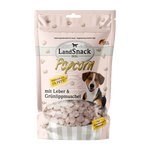 Landfleisch Popcorn Snack für Hunde mit Leber und Grünlippmuschel wenig Fett 100g